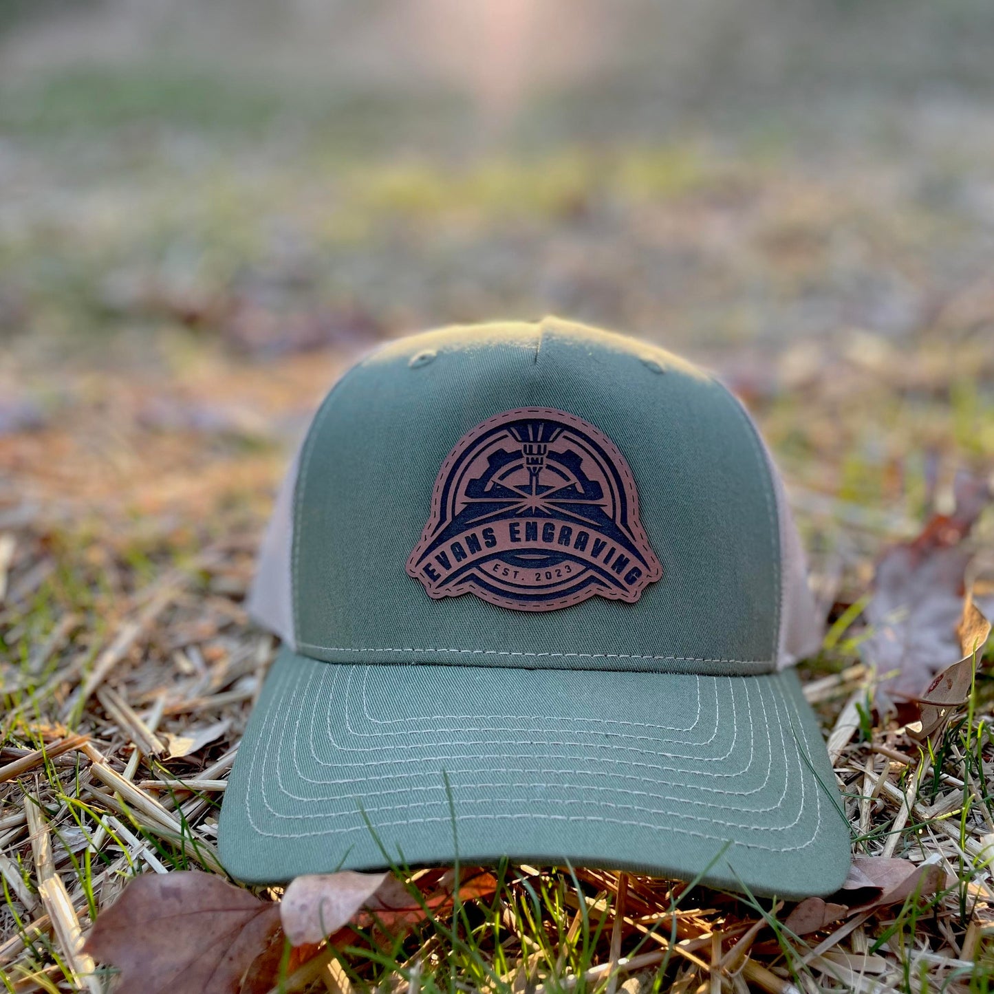 Richardson 112(5 Panel)-Custom Leather Patch Hat