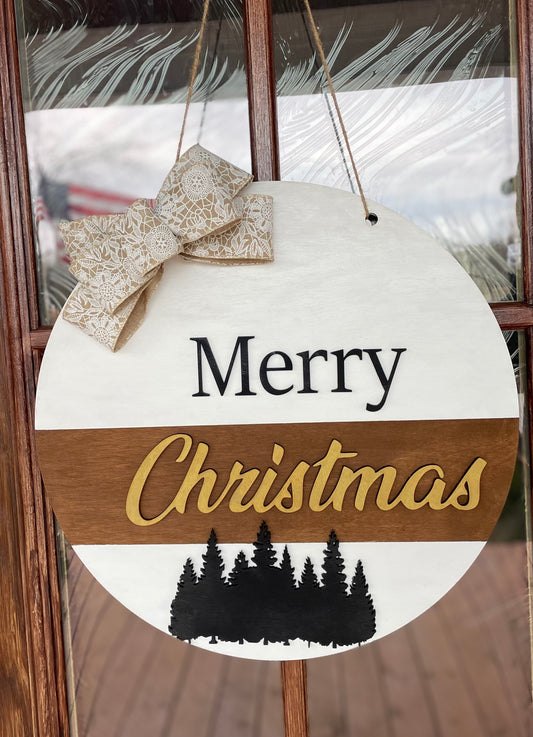 Merry Christmas- Wall/Door Hangar