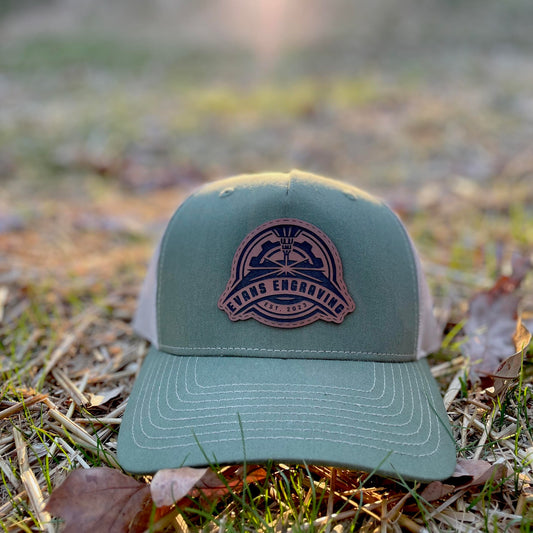 Richardson 112(5 Panel)-Custom Leather Patch Hat